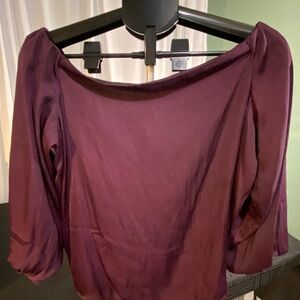 Banana Republic Off-Shoulder Purple Blouse